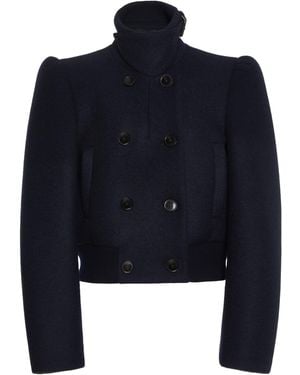 Dries Van Noten Vudy Tailored Cropped Jacket - Blue