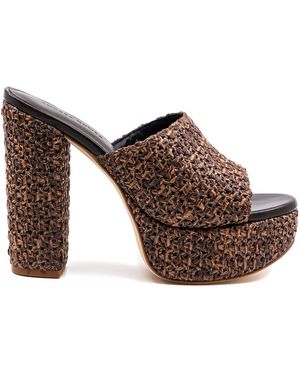 Andrea Gomez Fabiola Platform Sandals - Brown