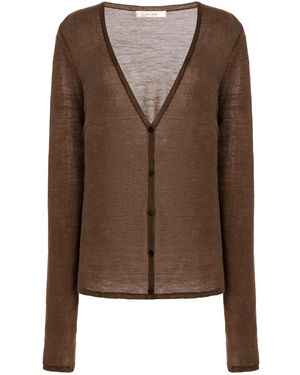 The Row Kasem Cashmere Cardigan - Brown