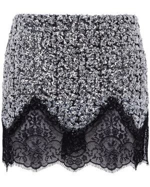 Siedres Witz Sequined Mini Skirt - Black