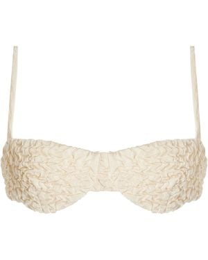 Juillet Exclusive Ingrid Balconette Bikini Top - White