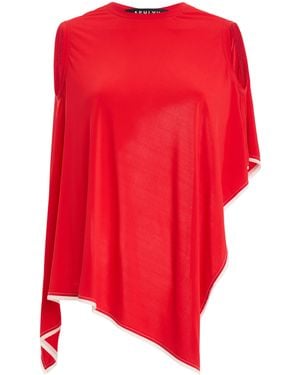 Ashlyn Sleeveless Jersey Topp - Red