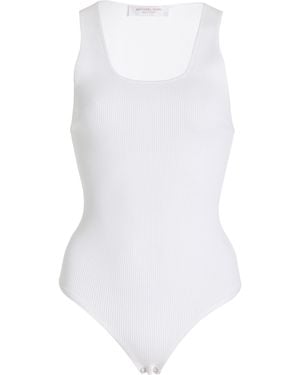 Michael Kors Knit Tank Bodysuit - White