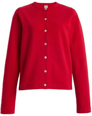 Flore Flore Poppy Cotton Cardigan - Red