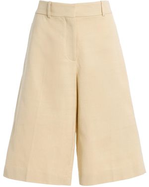 Another Tomorrow Bermuda Trousers - Natural