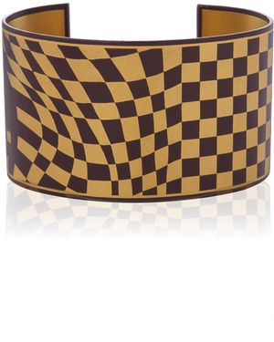 Mahnaz Collection 24K Lacquer Damascene Bracelet By Angela Cummings For Tiffany & Co.;C. 1980 - Brown