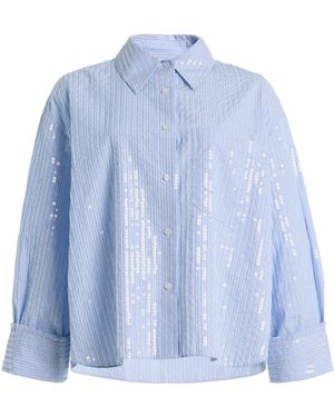 Twp J.D. Cotton Shirt - Blue