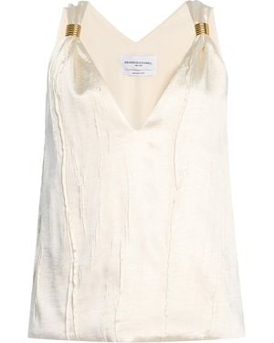 Brandon Maxwell The Drew Satin Tank Top - Natural