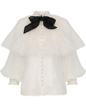 Zimmermann Illuminate Pierrot Shirt - White
