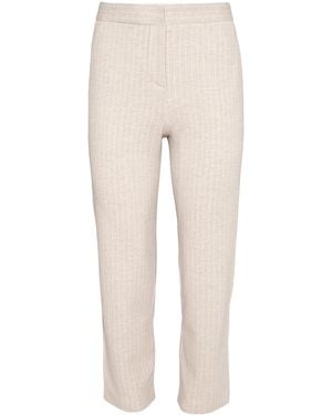 ORIANE 1986 The Universal Striped Straight-Leg Pants - Natural