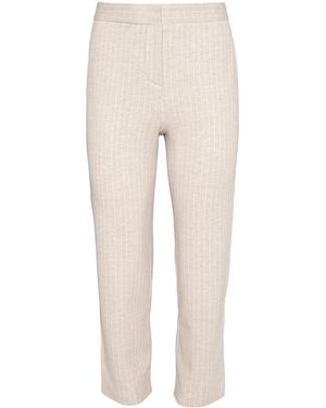 ORIANE 1986 The Universal Striped Straight-Leg Pants - Natural