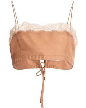 Ulla Johnson Leiko Lace Silk Bralette - White