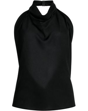 Sloan Crepe Scarf Top - Black