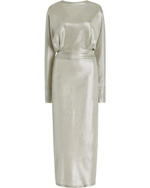 Franchise Exclusive Noa Lamé Midi Dress - Metallic
