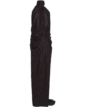 Dries Van Noten Devira Halterneck Gown - Black