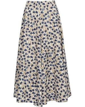 Altuzarra Varda Silk Midi Skirt - White