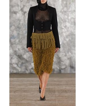 DIOTIMA Decollete Wool Blazer - Black