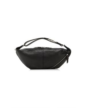 Lemaire Mini Quiver Leather Clip Bag - Black