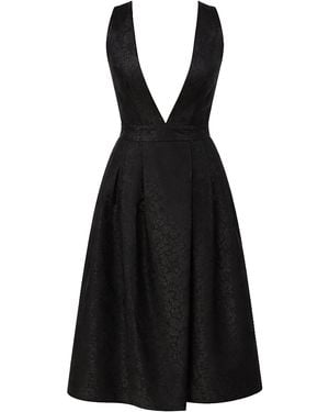 Lena Hoschek Adele Apron Maxi Dress - Black