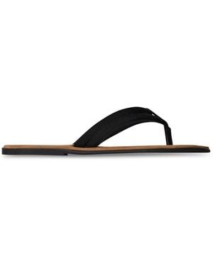 The Row Beach Sport Flip Flops - Black