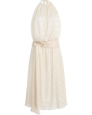ILA THE BRAND Exclusive Lume Jacquard Midi Dress - White