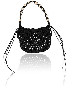Niccolò Pasqualetti Blocchi Woven Nylon Mini Shoulder Bag - Black