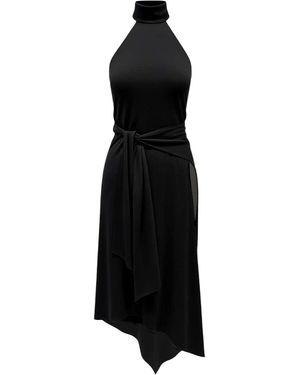 Salon 1884 Pima Wrap Dress - Black