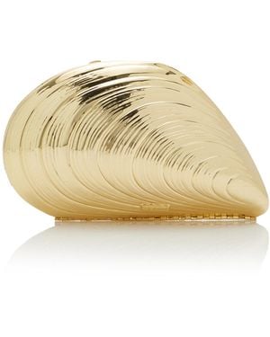 Jonathan Simkhai Bridget Oyster Shell Clutch - Metallic