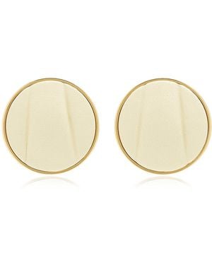 Chloé Pleats Earrings - Natural