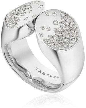 Tabayer Signet 18K Diamond Ring - Metallic