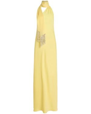 ILA THE BRAND Exclusive Brice Scarf-Neck Satin Maxi Dress - Metallic