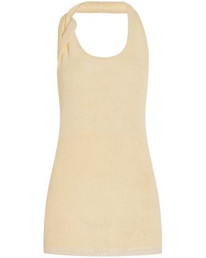 Proenza Schouler Stevie Twisted Knit Top - Natural