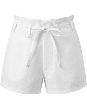 Chan Luu Dupioni Shorts - White