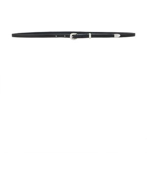 Brandon Maxwell Mini Classic Belt - White