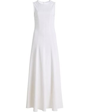 Bondi Born Lyon Paneled Satin Maxi Dress - White