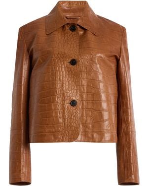 Arma Emy Leather Jacket - Brown
