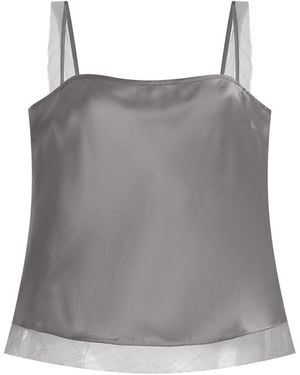 THE GARMENT Catania Silk Top - Grey