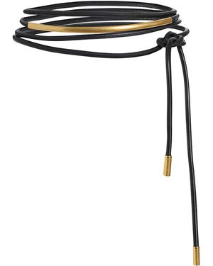 KHAITE Antique Ciro Belt - Black