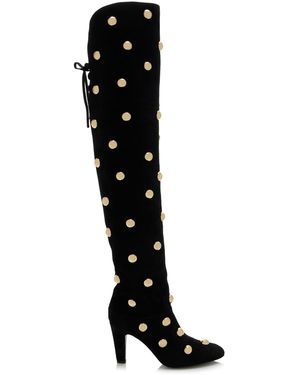 Chloé Eve Studded Leather Over-the-knee Boots - Black