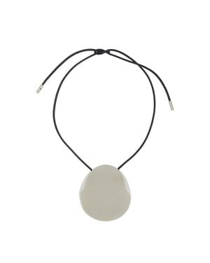 Alaïa Necklace/brooch - Metallic