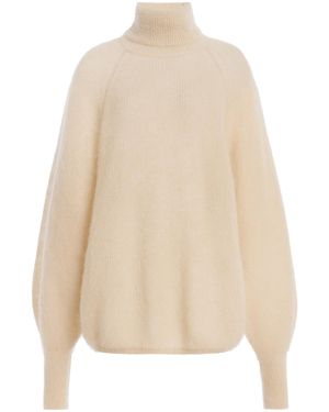 By Malene Birger Magoo Mohair-Wool Turtleneck Jumper - Natural