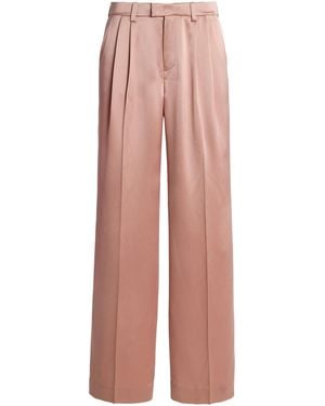 FAVORITE DAUGHTER Exclusive The Low Favorite Satin Straight-Leg Trousers - Pink