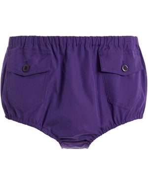 Prada Cotton Poplin Shorts - Purple
