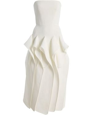 Maticevski Breakout Strapless Midi Dress - White