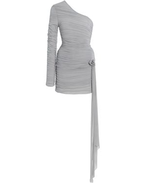 Maygel Coronel Lunaire Ruched Jersey Top And Skirt Set - Grey