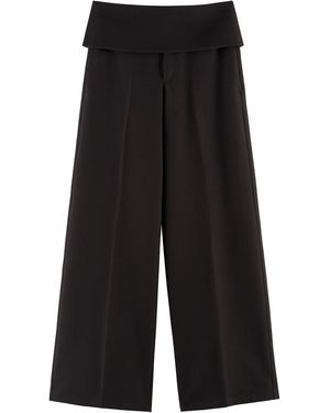 ARAKII Waist Edge Wide-Leg Pants Exclusive - Black