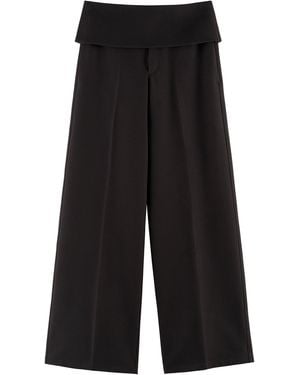 ARAKII Waist Edge Wide-Leg Pants Exclusive - Black