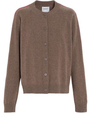 Barrie Cashmere Threadline Cardigan - Brown