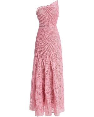 Georgia Hardinge Utopia Lace Maxi Dress - Pink