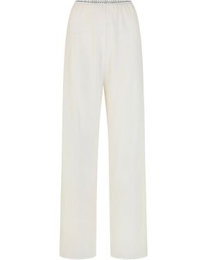 Harris Tapper Exclusive Issen Cotton-Silk Trousers - White